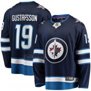 Camiseta Hockey Winnipeg Jets David Gustafsson Primera Premier Breakaway Azul